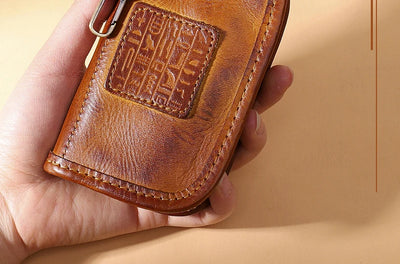 Estuche Multifuncional para Llaves de Cuero Curtido al Vegetal - Gran Capacidad - Image 14