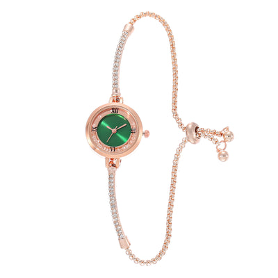 Reloj de Cuarzo para Mujer con Diamantes y Esfera Redonda - Image 9
