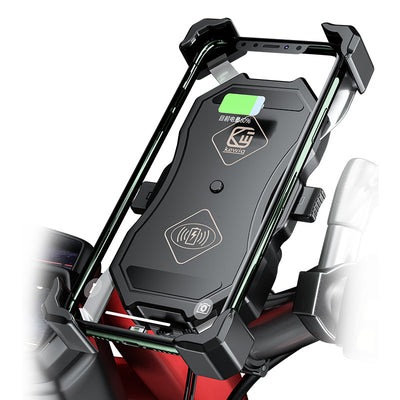 Soporte de Carga Inalámbrica para Motocicleta con Navegación GPS - Image 11