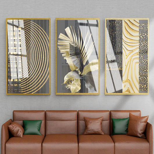 Cuadro Abstracto Dorado de Lujo - Lienzo Elegante con Acabado Premium - Image 13