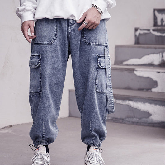 Pantalones Jeans Holgados Zanahoria para Hombre - Estilo Casual