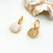 Aretes Colgantes con Circonita Micro Incrustada y Detalles Esmaltados