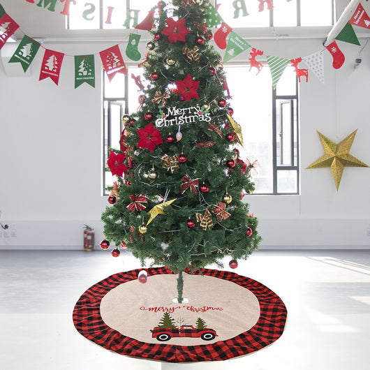 Falda para Árbol de Navidad de Lino 120CM - Decoración Navideña Premium - Image 8