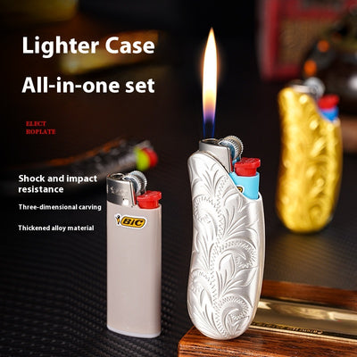 Encendedor Metálico con Protector de Seguridad - Diseño Ergonómico - Image 3