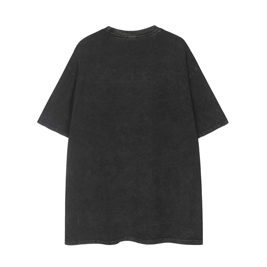Camiseta Unisex Vintage Desgastada con Bordado - Estilo Retro para Hombre y Mujer - Image 2