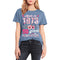 Camiseta Retro Estampado Floral 1973 para Mujer