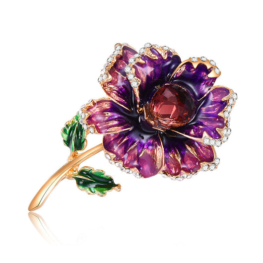 Broche Floral de Cristales Brillantes Diseño Premium - Image 2