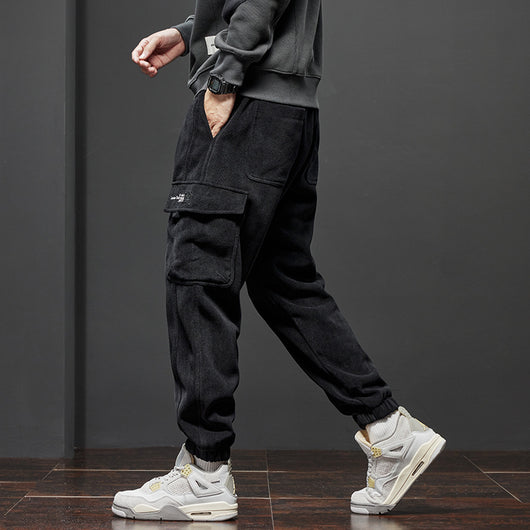 Pantalones Casuales Holgados Forrados en Fleece - Calidez y Estilo - Image 6