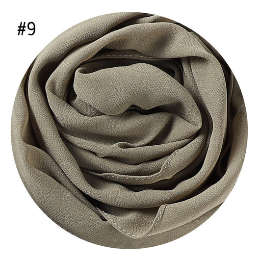 Pañuelo de Gasa Perlada en Colores Sólidos - Cobertura Elegante Monocromática - Image 13