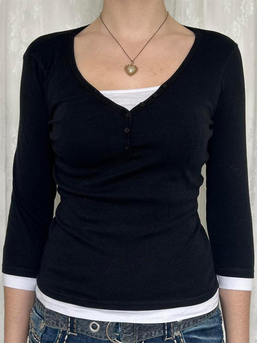 Camiseta Minimalista de Manga Larga para Mujer - Image 10