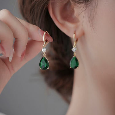 Aretes de Esmeralda Gota - Elegancia Versátil - Image 11