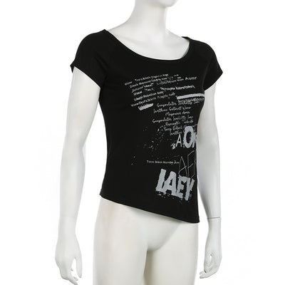 Blusa Suelta de Manga Corta con Cuello Redondo e Impresión Floral - Image 16