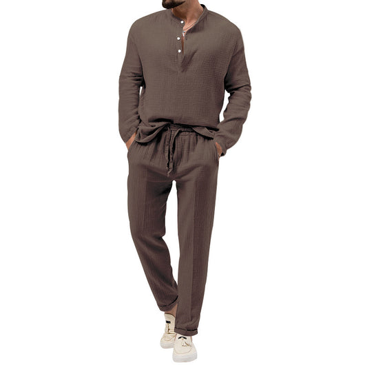 Conjunto Casual de 3 Piezas: Camiseta Manga Larga, Camisa y Pantalones - Image 11