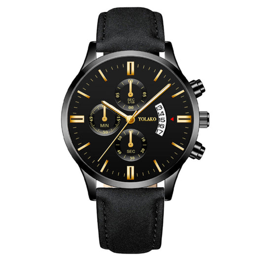 Reloj de Pulsera Cuarzo para Hombre con Tres Esferas y Seis Agujas - Image 8