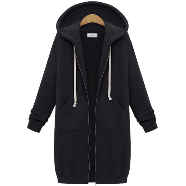 Chamarra Sudadera Polar con Capucha de Manga Larga