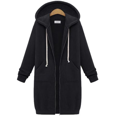 Chamarra Sudadera Polar con Capucha de Manga Larga - Image 2
