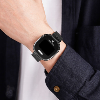 Reloj Magnético Luminiscente con Malla Trendy Coreano