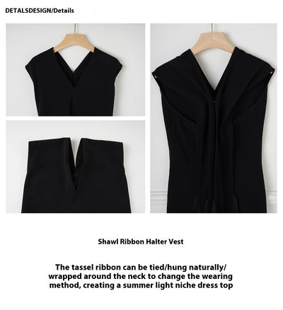 Traje Falda Blusa Sin Mangas Mujer Casual Elegante - Image 23