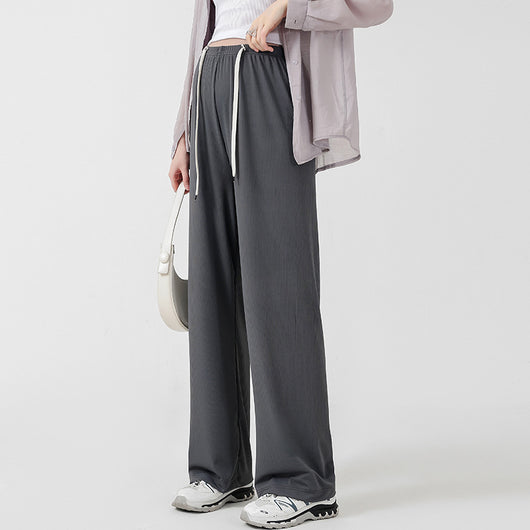 Pantalones Premamá Cómodos de Pierna Ancha sin Cintura Ajustable - Image 7