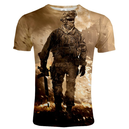 Playera Hombre Tecnología 3D Digital