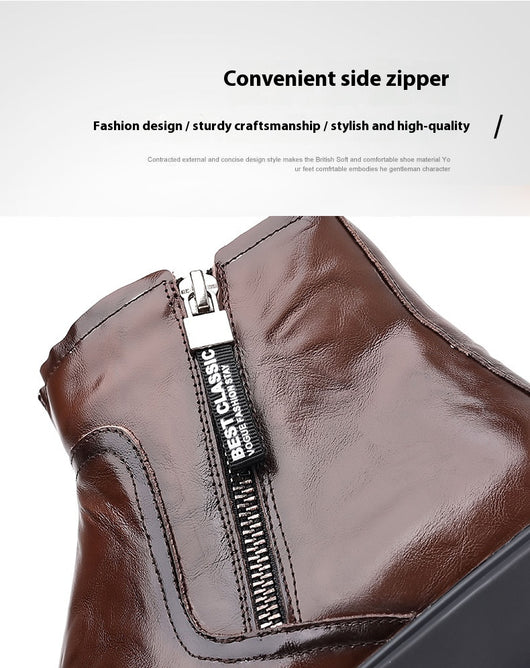 Botas de Trabajo Estilo Británico Antideslizantes Transpirables para Hombre - Image 30