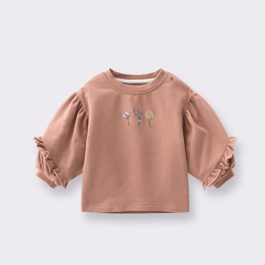 Sudadera Infantil Otoño con Mangas Acampanadas Suelta