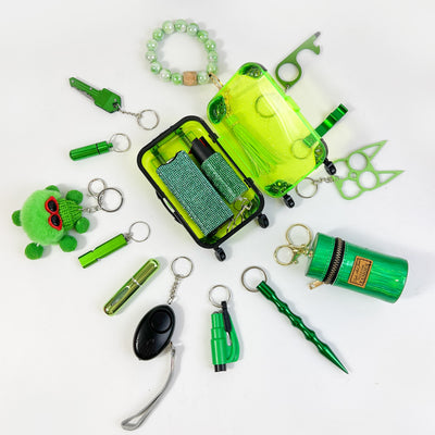 Set de 16 Llaveros Verdes con Anilla Fija - Image 10