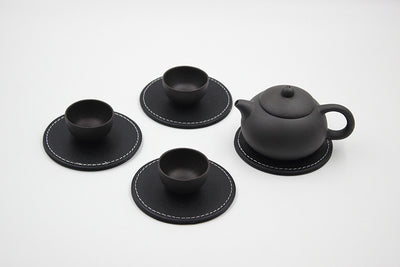Posavasos de Cuero Profesional Resistente al Calor - Accesorios de Oficina Europeos - Image 4