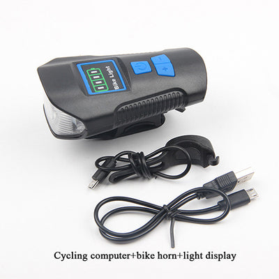 Luz Frontal para Bicicleta USB con Altavoz y Velocímetro - Image 22