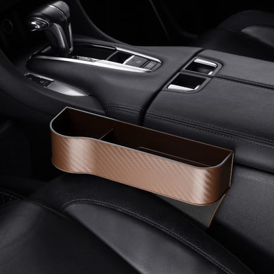 Organizador de Asiento Auto - Caja de Almacenamiento PU para Espacios Laterales