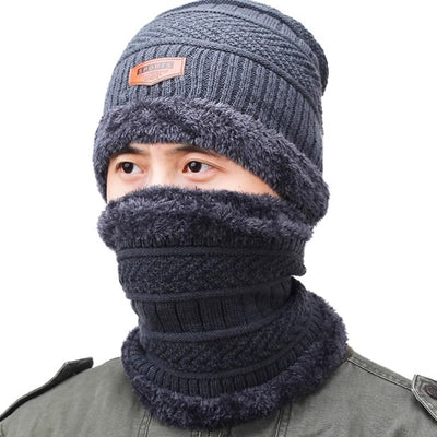 Conjunto Gorro y Bufanda Térmica para Hombre - Protección Invierno Fleece Acolchado - Image 2