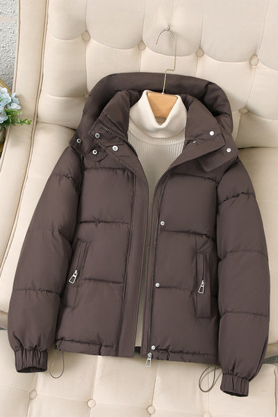 Abrigo Acolchado con Capucha para Mujer Petite - Chaqueta de Invierno - Image 17