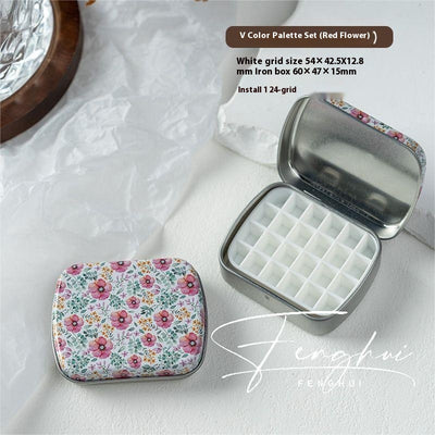 Paleta de Manicura Acuarela Portátil 24 Colores en Caja de Metal - Image 37