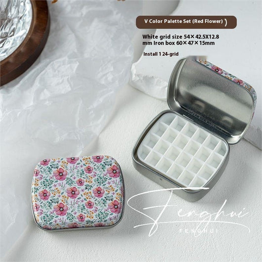 Paleta de Manicura Acuarela Portátil 24 Colores en Caja de Metal - Image 37