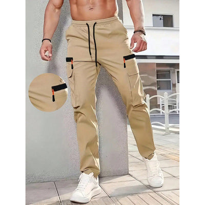 Pantalones Khaki Utility Holgados para Hombre - Estilo Casual Versátil - Image 12