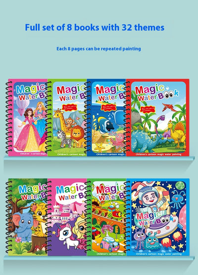 Libro Mágico de Pintura con Agua para Niños - Álbum de Colorear Reutilizable - Image 23