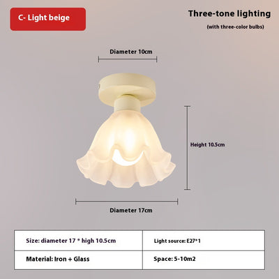 Lámpara de Techo Moderna para Pasillo con Ventosa - Diseño Floral Minimalista - Image 8
