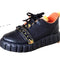Zapatillas Deportivas Casuales con Plataforma y Cordones para Mujer
