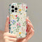Funda Transparente Floral Todo en Uno para Smartphone