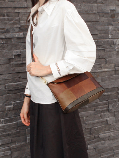 Bolso Mensajero de Cuero Retro para Mujer - Piel de Vaca Genuina - Image 8
