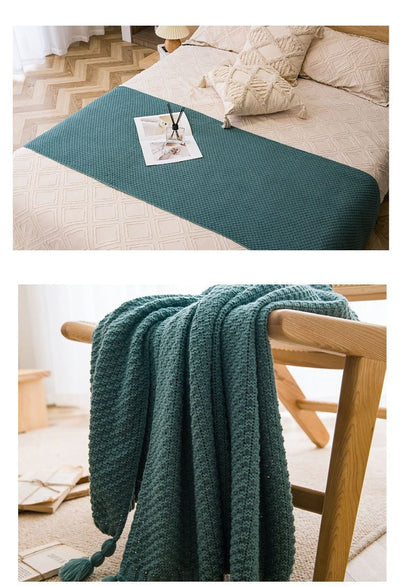 Manta de Sofá Casual con Borlas - Image 17