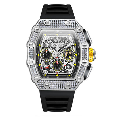 Reloj Mecánico Multifuncional con Diamantes - Elegancia y Precisión - Image 9
