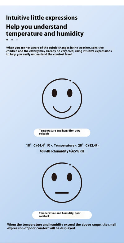 White mini Bluetooth temperature and humidity sensor with LCD display showing 27.9°C and 56% humidity. - Image 8