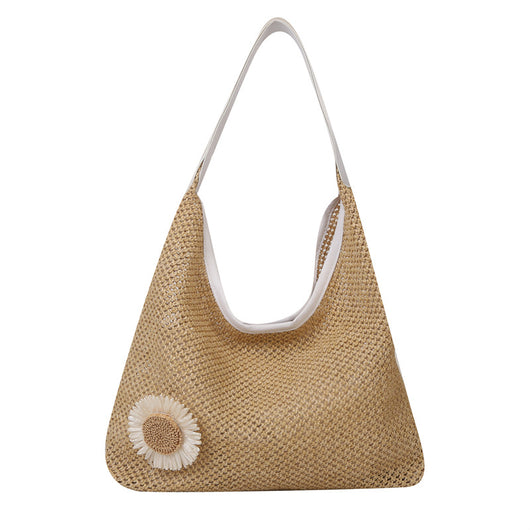 Bolsa Tejida de Gran Capacidad para Playa y Vacaciones - Image 4