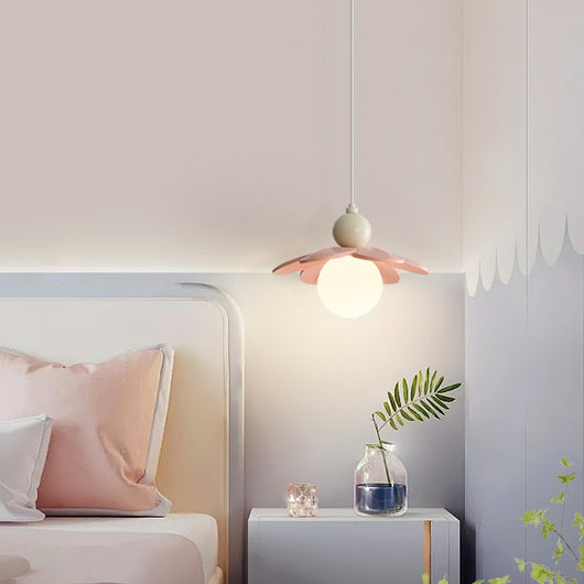 Lámpara de Techo Minimalista Crema para Mesita de Noche - Image 4