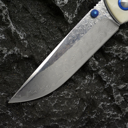 Cuchillo Plegable de Acero Damasco Premium - Portátil y Resistente - Image 25
