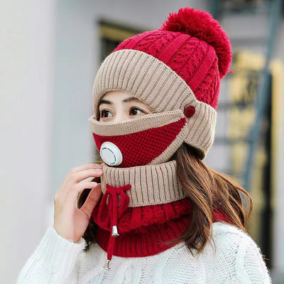 Gorro de Lana Grueso y Cálido para Mujer con Forro Polar - Image 10
