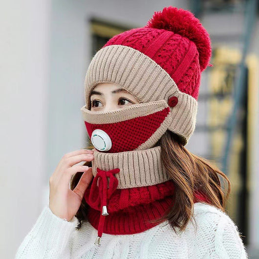 Gorro de Lana Grueso y Cálido para Mujer con Forro Polar - Image 10