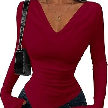 Blusa Asimétrica de Cuello Alto para Mujer - Diseño Sexy y Reductor - Image 6