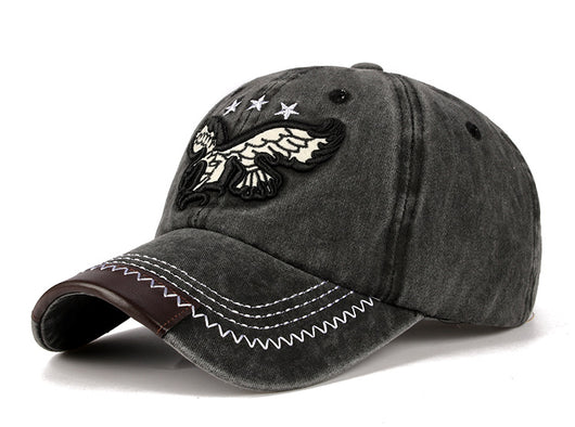 Gorra de Béisbol Vaquera Vintage Lavada con Bordado y Visera Curva - Image 11